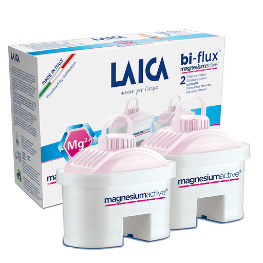 LAICA Bi-Flux Water Filter Cartridges 6 Pack (6 Months Supply), Preserves  Mineral Salts While Reducing Chlorine & Heavy Metals & Reduces Hardness in